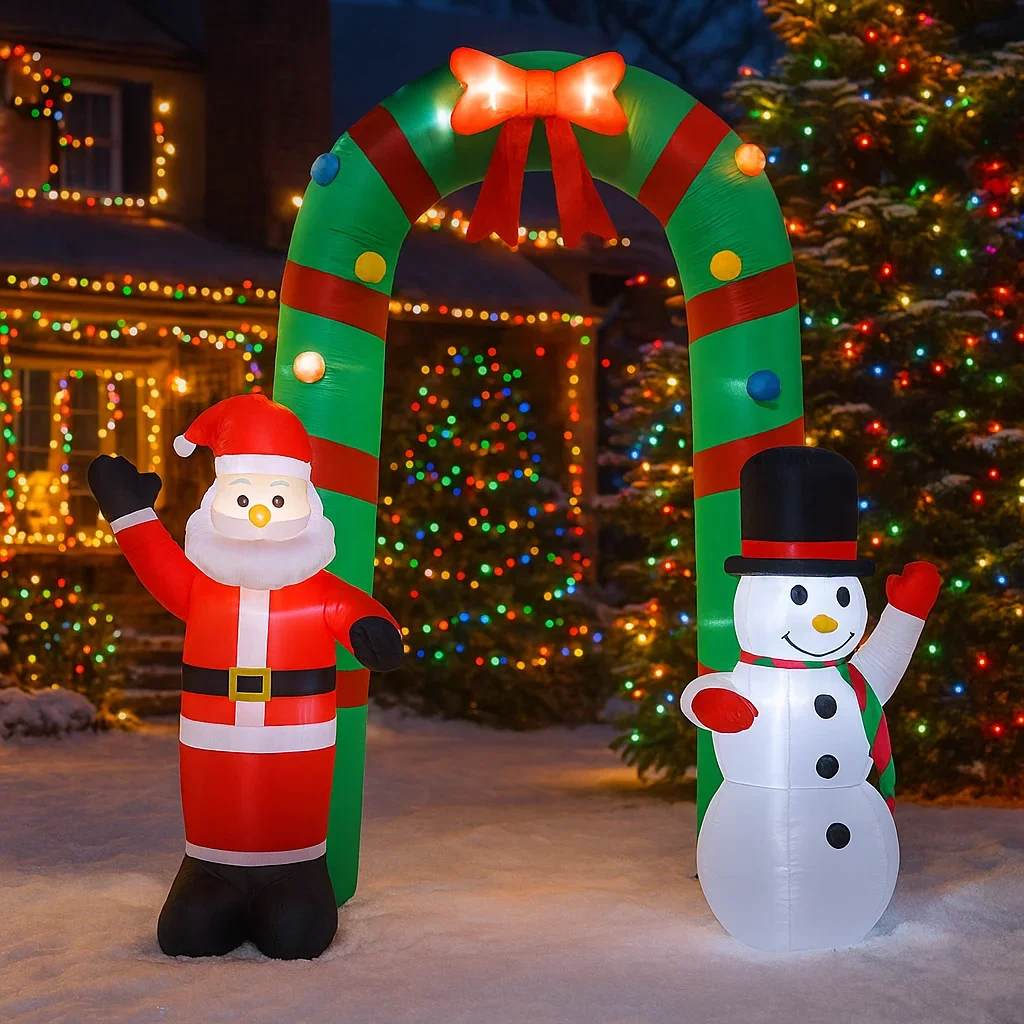 7.8FTChristmas Decorations Inflatable Santa Claus Snowman Archway Toys Home Yard Ornaments with LED Decor Christmas Supplies Out
7.8FTChristmas Decorations Inflatable Santa Claus Snowman Archway Toys Home Yard Ornaments with LED Decor Christmas Supplies Out