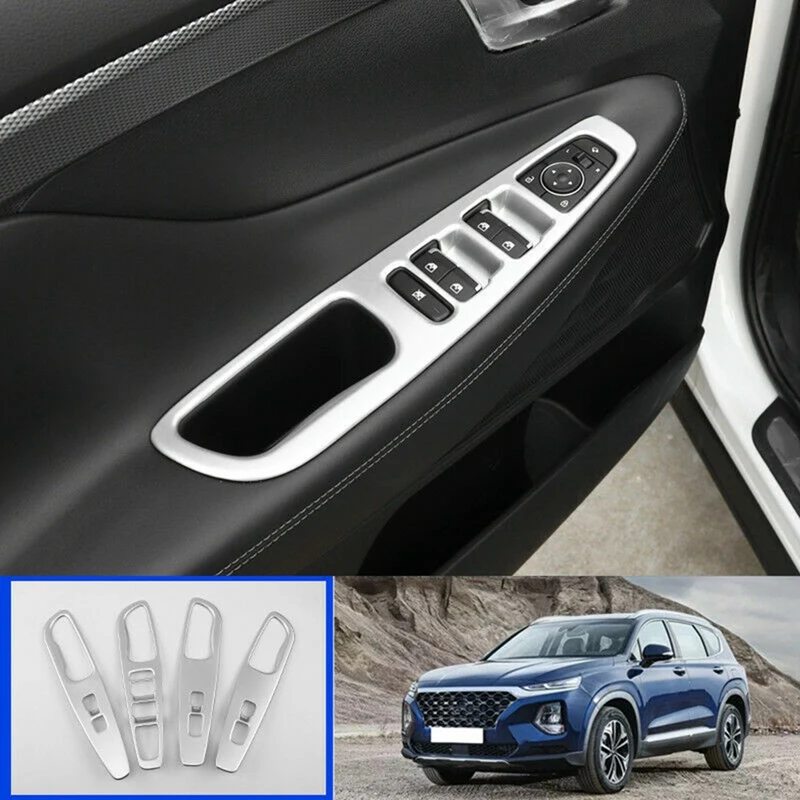 Для Hyundai Santa Fe 2019-2021 Серебряная кнопка переключения стеклоподъемника панель Крышка отделка Внутренняя дверь подлокотник украшение
Для Hyundai Santa Fe 2019-2021 Серебряная кнопка переключения стеклоподъемника панель Крышка отделка Внутренняя дверь подлокотник украшение