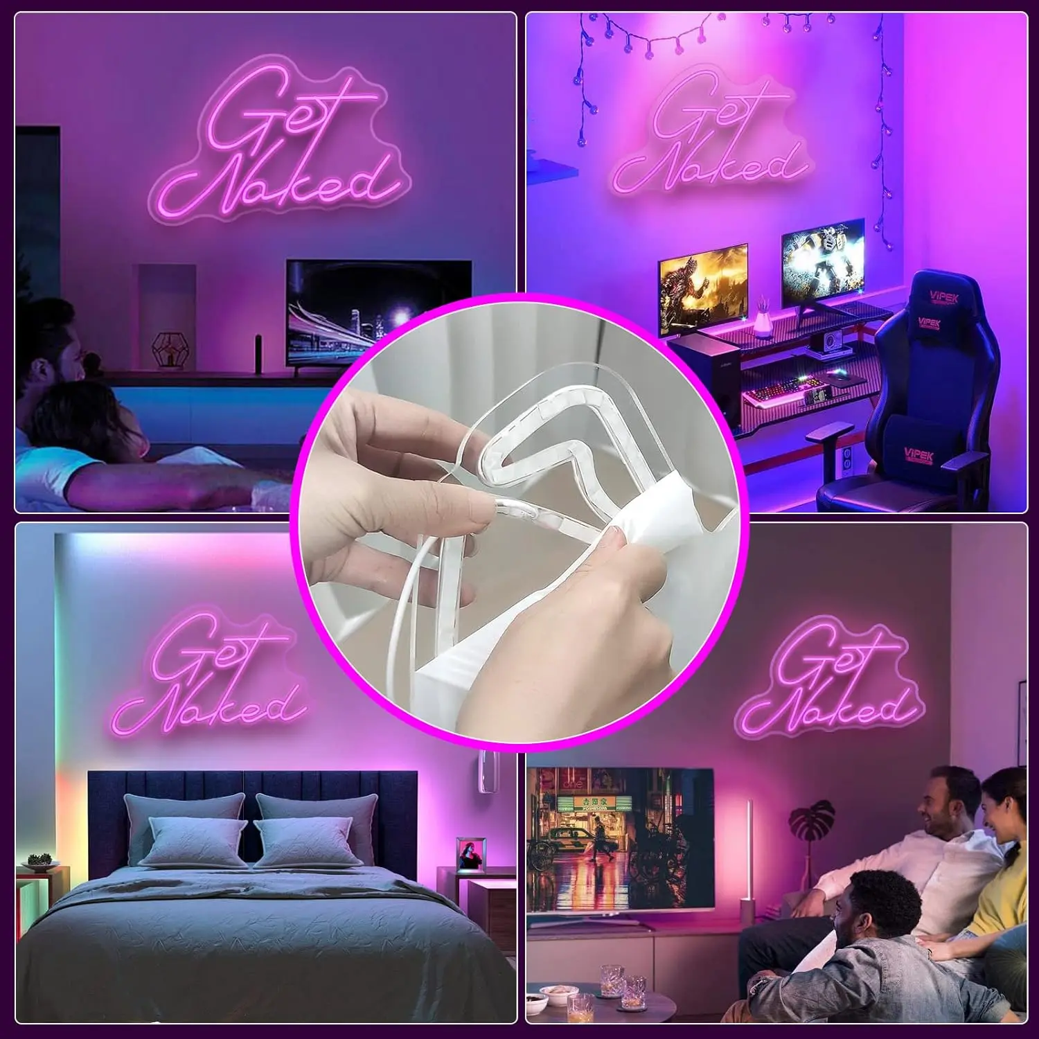 Get Naked Neon Signs for Wall Decor Pink LED Light Sign for Preppy Room Decor Light Up Sign for Birthday Party Decor USB Powered
Get Naked Neon Signs for Wall Decor Pink LED Light Sign for Preppy Room Decor Light Up Sign for Birthday Party Decor USB Powered