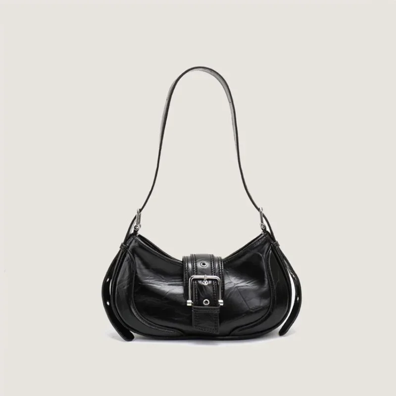 Women Y2K Fashion Shoulder Bags Black PU Leather Underarm Bags Ladies High Quality Handbags Hot Girls Armpit Bags Wallet Purse
Women Y2K Fashion Shoulder Bags Black PU Leather Underarm Bags Ladies High Quality Handbags Hot Girls Armpit Bags Wallet Purse