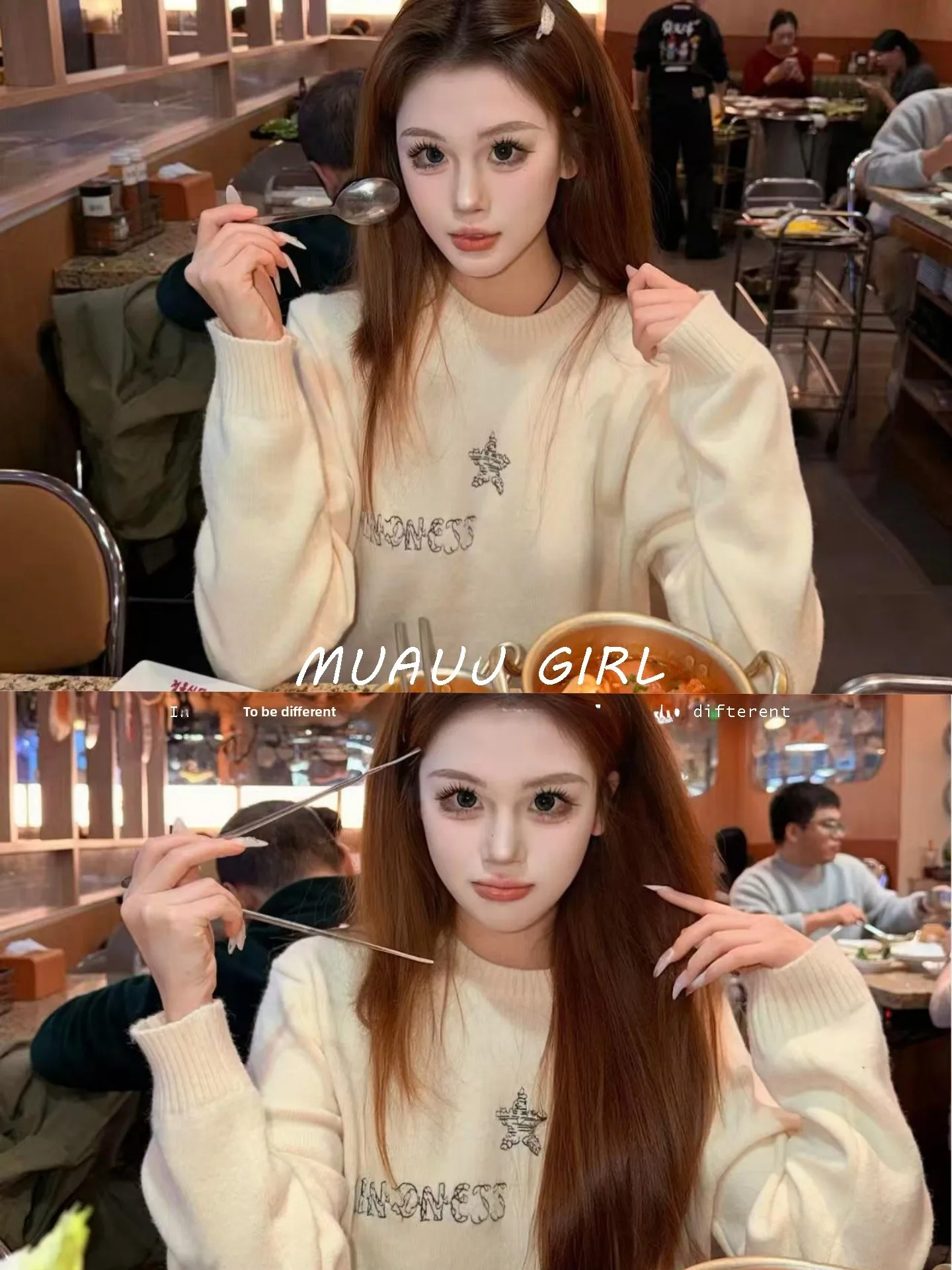 MUAUU GIRL Premium Version Knitted Cashmere round Neck Sweater Letter Embroidery Casual Style Spring Collection Women's Fashion
MUAUU GIRL Premium Version Knitted Cashmere round Neck Sweater Letter Embroidery Casual Style Spring Collection Women's Fashion