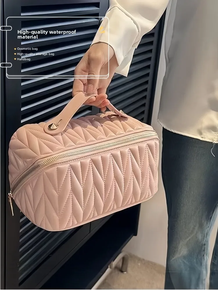 Ele Women's Large Capaci Portable eup Bag V-ape Handbag Skincare Storage Luxury Feelings Travel Handbag
Ele Women's Large Capaci Portable eup Bag V-ape Handbag Skincare Storage Luxury Feelings Travel Handbag