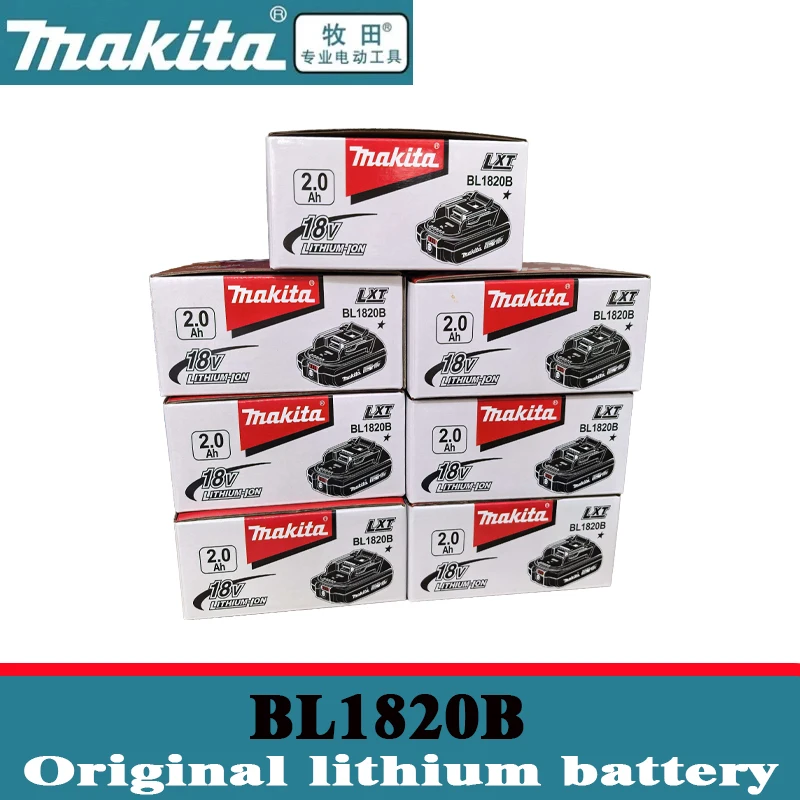 Original Makita 18V 2000mAh Lithium Ion Battery Compatible with Makita BCS550 BDA350 BDF450 BHP450 Power Tools BL1820B
Original Makita 18V 2000mAh Lithium Ion Battery Compatible with Makita BCS550 BDA350 BDF450 BHP450 Power Tools BL1820B