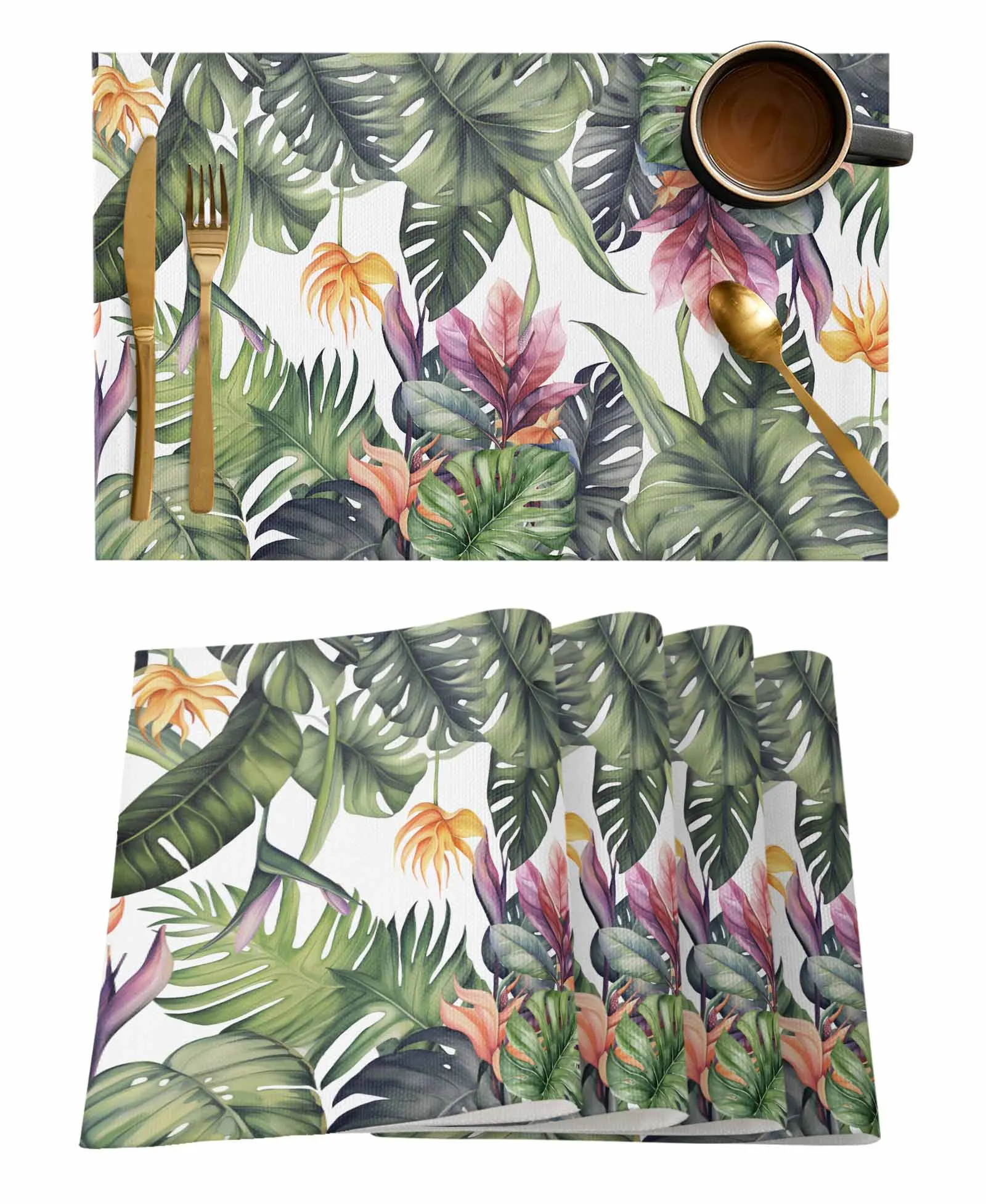 Летняя подстилка Monstera с тропическим лесом, столовый декор для свадебной вечеринки, льняная настольная салфетка
Летняя подстилка Monstera с тропическим лесом, столовый декор для свадебной вечеринки, льняная настольная салфетка