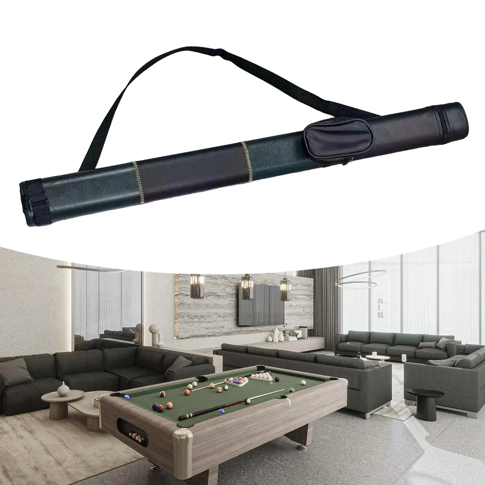 Pool Cue Case Adjustable Shoulder Strap Portable Container Carrying Bag Billiard Cue Sticks Case for Women Men 1/2 Snooker Club
Pool Cue Case Adjustable Shoulder Strap Portable Container Carrying Bag Billiard Cue Sticks Case for Women Men 1/2 Snooker Club