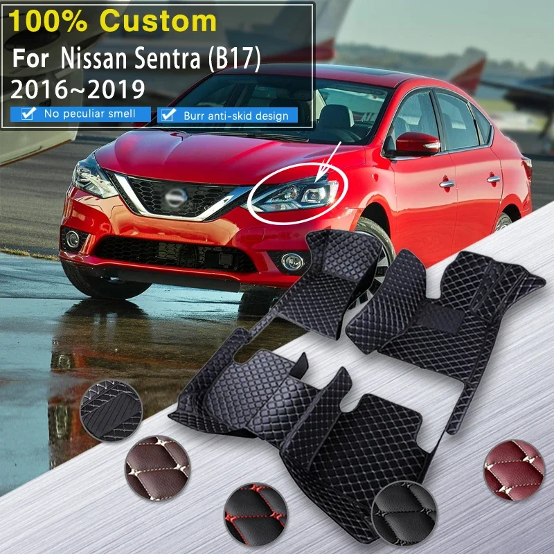 Полные автомобильные коврики для Nissan Sentra B17 2016 2017 2018 2019, водонепроницаемые автомобильные коврики, автомобильные коврики, напольные автомобильные аксессуары
Полные автомобильные коврики для Nissan Sentra B17 2016 2017 2018 2019, водонепроницаемые автомобильные коврики, автомобильные коврики, напольные автомобильные аксессуары