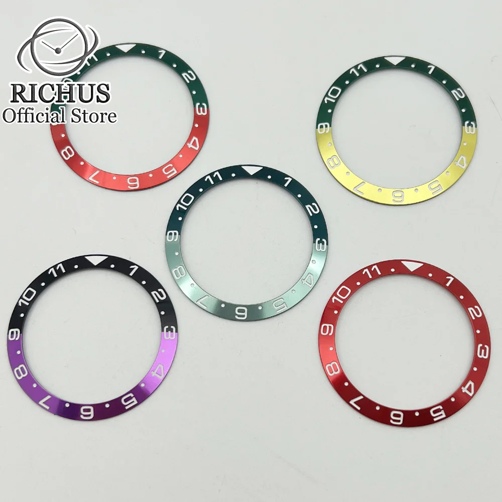 RICHUS 38mm*30.6mm Aluminum Watch Bezel DiameterRing Insert Fit 40mm Watch Case Automatic Watches Accessories
RICHUS 38mm*30.6mm Aluminum Watch Bezel DiameterRing Insert Fit 40mm Watch Case Automatic Watches Accessories