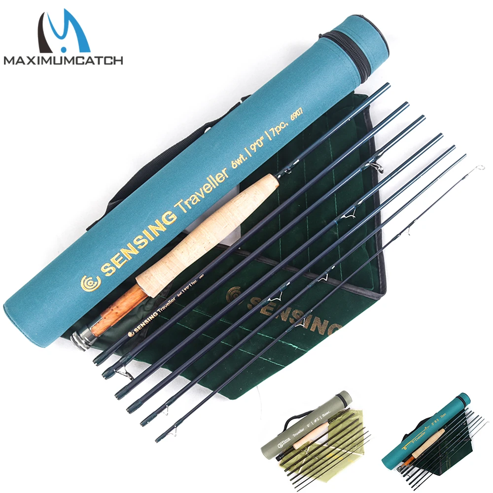 MAXCATCH 7/8 Section Fly Fishing Rod 5-8WT 9FT Carbon Fiber Portable Travel Fly Rod Half-Well Grip with 48cm Protective Tube
MAXCATCH 7/8 Section Fly Fishing Rod 5-8WT 9FT Carbon Fiber Portable Travel Fly Rod Half-Well Grip with 48cm Protective Tube