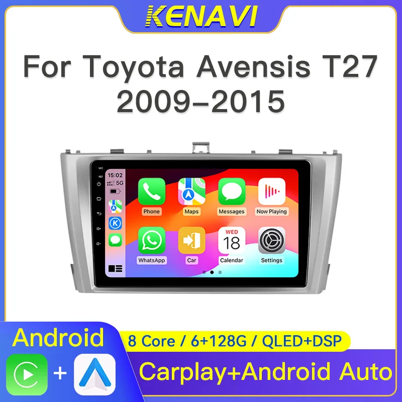 Автомобильное стерео радио на базе Android 2 Din для Toyota Avensis T27 2009-2015, мультимедийный плеер, навигация, GPS Carplay, авто FM RDS, головное устройство с экраном, интеллектуальная система
Автомобильное стерео радио на базе Android 2 Din для Toyota Avensis T27 2009-2015, мультимедийный плеер, навигация, GPS Carplay, авто FM RDS, головное устройство с экраном, интеллектуальная система