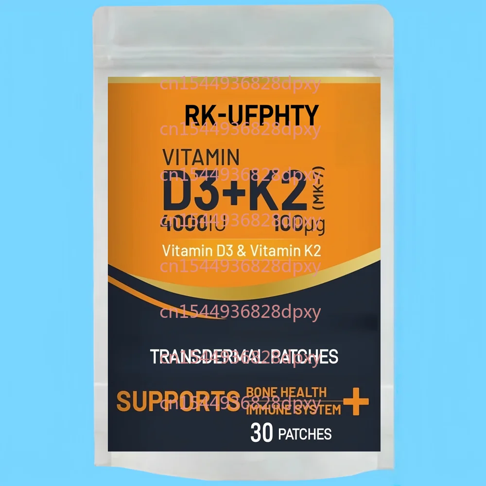 30 Patches Vitamin D3, Vitamin K2 Transdermal Patches - Immune & Mood Support, for Bone & Teeth Health
30 Patches Vitamin D3, Vitamin K2 Transdermal Patches - Immune & Mood Support, for Bone & Teeth Health