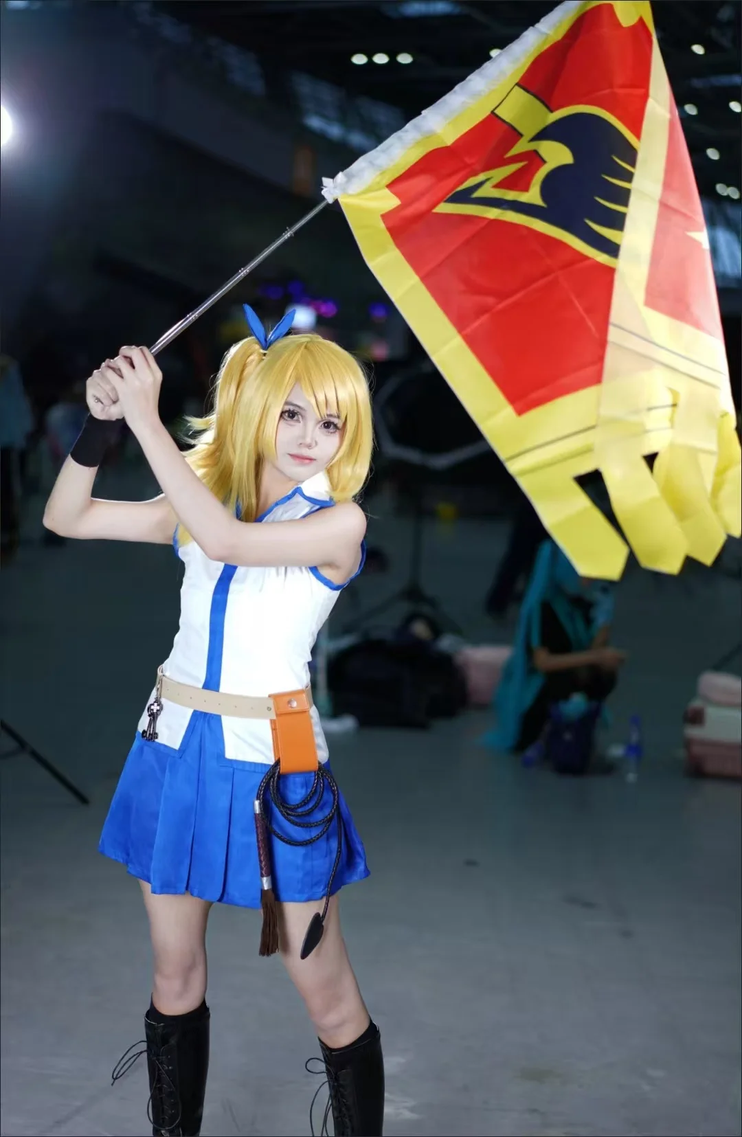 Lucy Heartfilia Princess Cosplay Costume from Fairy Tail Sleeveless Sailor Uniform
Lucy Heartfilia Princess Cosplay Costume from Fairy Tail Sleeveless Sailor Uniform