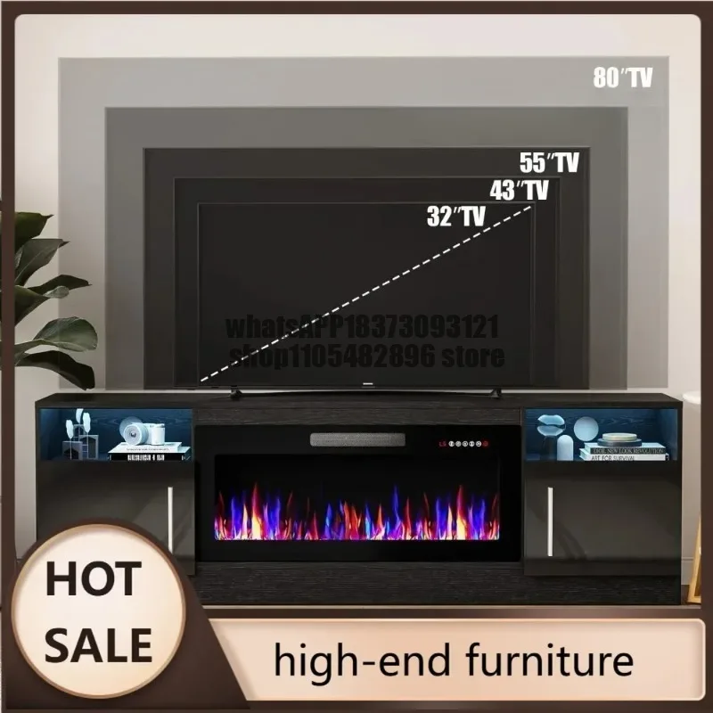 N29 XR 70" Modern Wood High Gloss Fireplace With TV Stand 36" Inch Electric Fireplace Up To 80" TVs, LED Light Entertainment Cen
N29 XR 70" Modern Wood High Gloss Fireplace With TV Stand 36" Inch Electric Fireplace Up To 80" TVs, LED Light Entertainment Cen