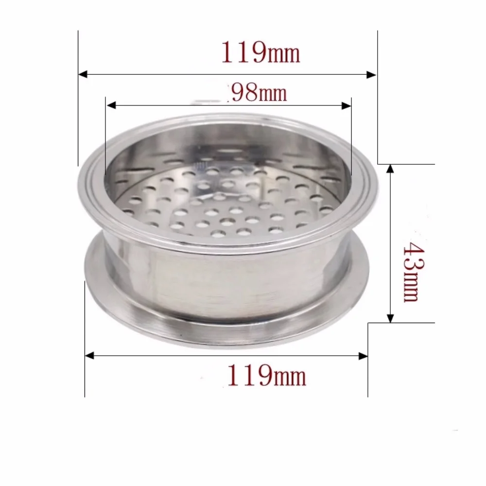 Sanitary Filter Plate 4"(102mm) OD119mm Tri-clamp Filter Plate For Homebrew Beer Making Accessories Stainless Steel 304
Sanitary Filter Plate 4"(102mm) OD119mm Tri-clamp Filter Plate For Homebrew Beer Making Accessories Stainless Steel 304
