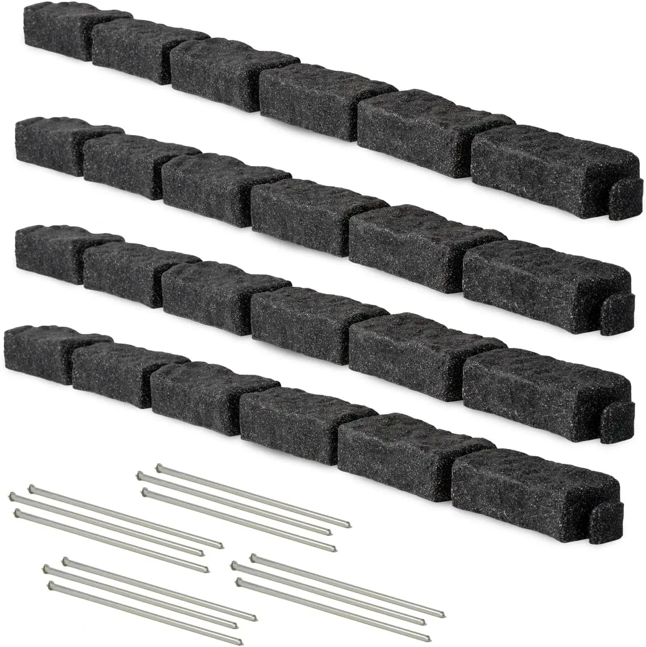 Landscape Edging,Garden Edging Border,Faux Stone Bricks for Lawn edging, Flower beds, Pathways & Yard Edging– 4 Packs
Landscape Edging,Garden Edging Border,Faux Stone Bricks for Lawn edging, Flower beds, Pathways & Yard Edging– 4 Packs
