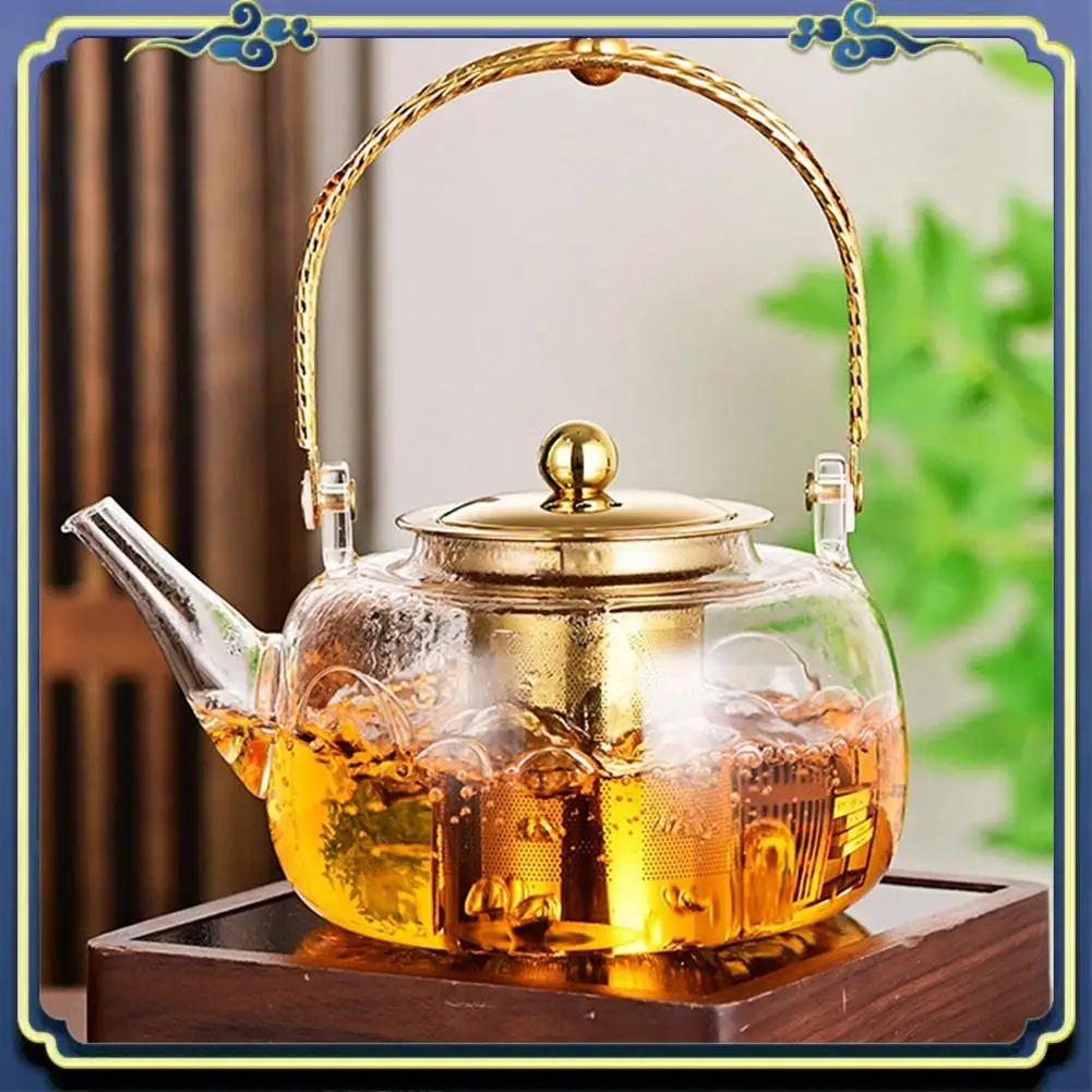 Latest Thickened Glass Teapot Transparent Teapot Filter Teapot Home Heat-Resistant Flower Teapot
Latest Thickened Glass Teapot Transparent Teapot Filter Teapot Home Heat-Resistant Flower Teapot