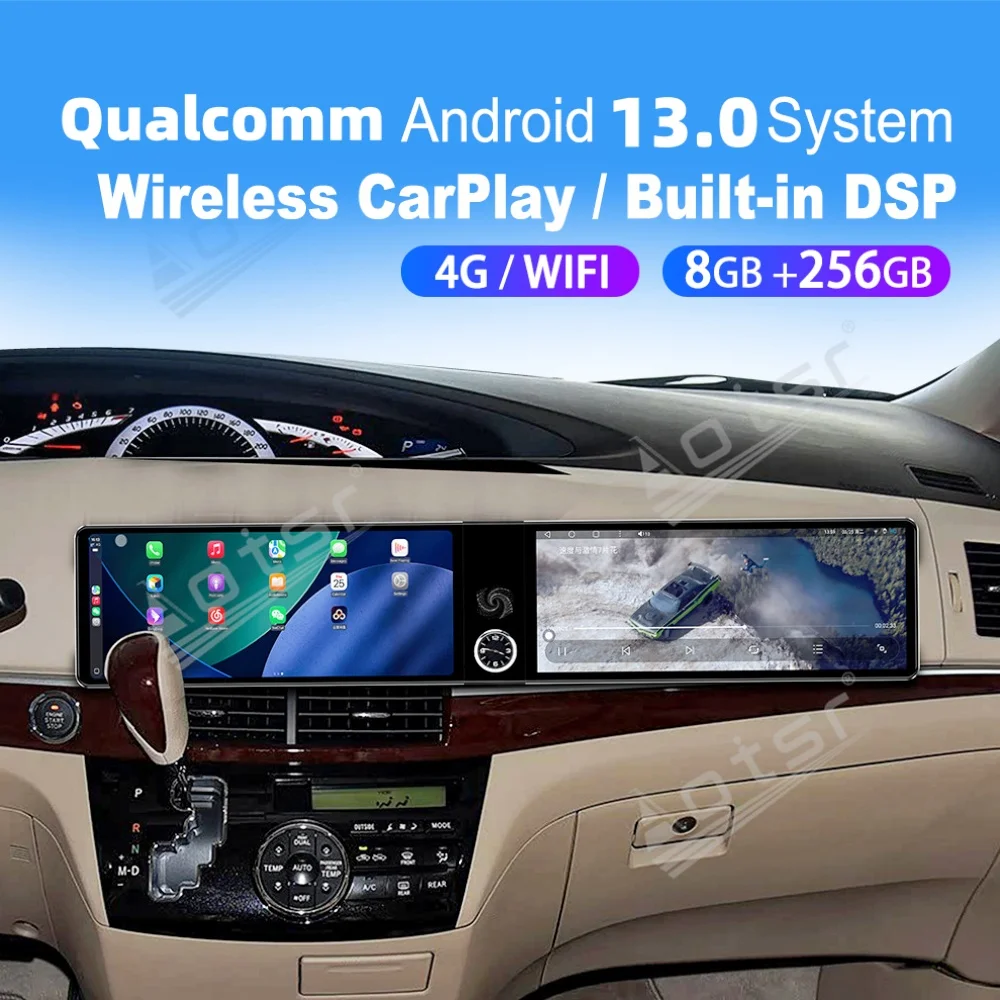 12.3" Dual Screen Qualcomm Carplay Android Car Multimedia Automotive For Toyota Previa Estima 2006~2015 GPS Car Radio Head Unit
12.3" Dual Screen Qualcomm Carplay Android Car Multimedia Automotive For Toyota Previa Estima 2006~2015 GPS Car Radio Head Unit