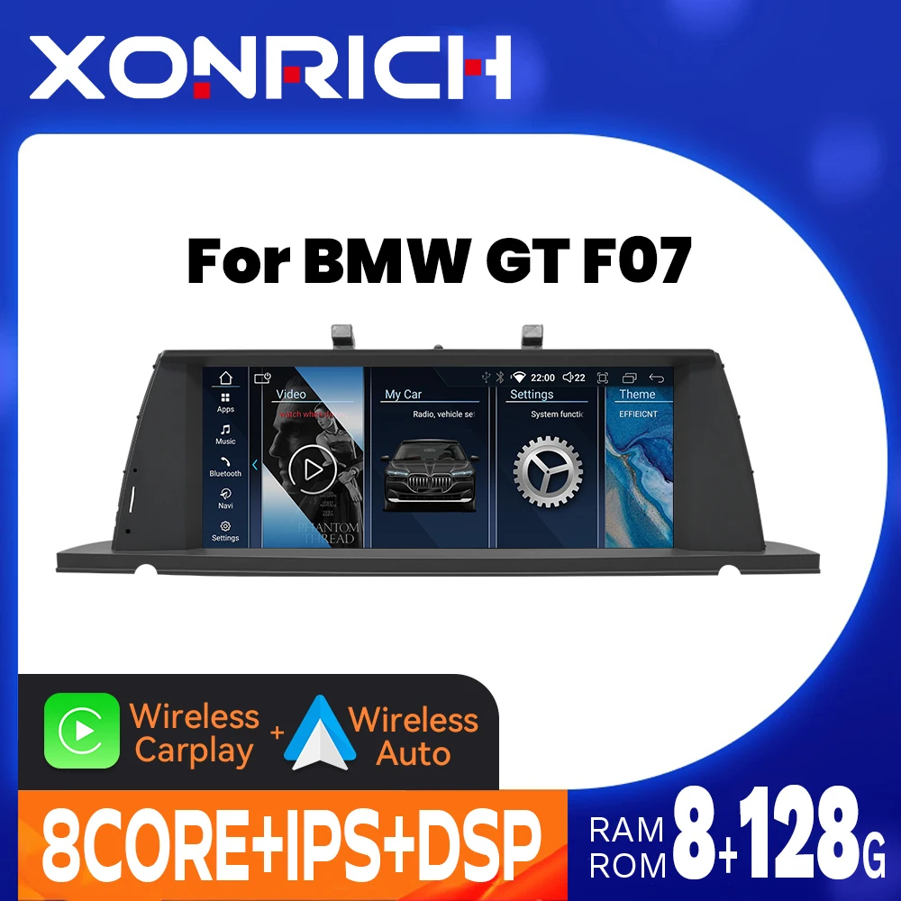 Автомагнитола Android 14 для BMW 5 серии GT F07 2009-2016 CIC/NBT с беспроводным CarPlay, Android Auto, 4G, Wi-Fi, GPS, мультимедийный проигрыватель
Автомагнитола Android 14 для BMW 5 серии GT F07 2009-2016 CIC/NBT с беспроводным CarPlay, Android Auto, 4G, Wi-Fi, GPS, мультимедийный проигрыватель