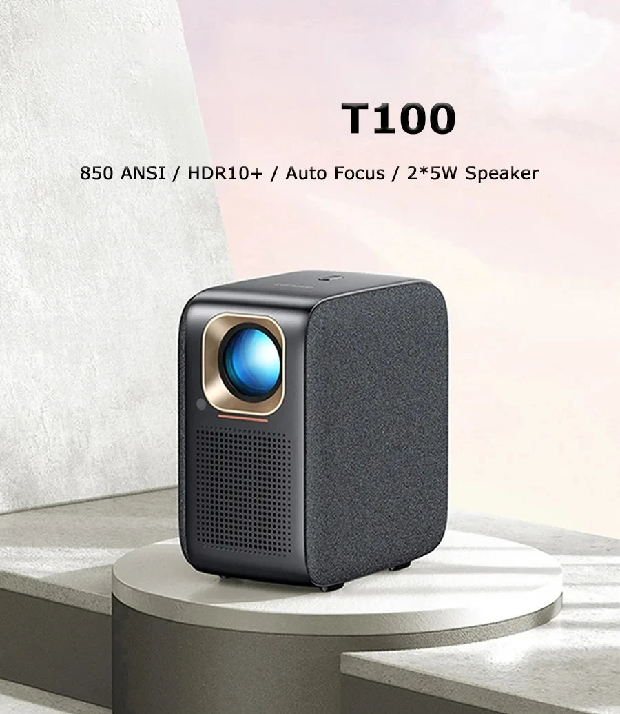 Проектор T100 850 ANSI люмен с декодированием 2K, LCD-проектор с нативным разрешением 1080P, Android, WiFi 6, HDR10, автофокус, 2*5W динамики
Проектор T100 850 ANSI люмен с декодированием 2K, LCD-проектор с нативным разрешением 1080P, Android, WiFi 6, HDR10, автофокус, 2*5W динамики