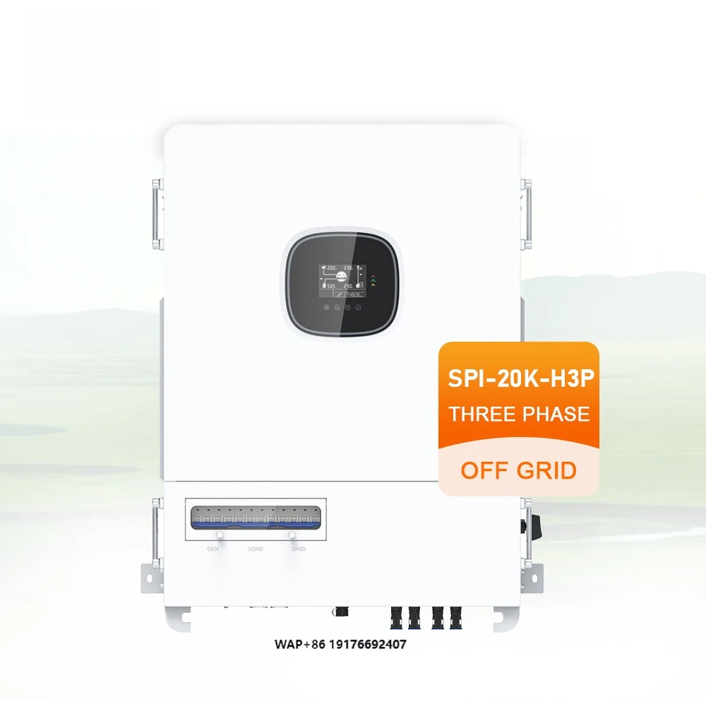 SRNE SPI-20K-H3P Off-Grid Hybrid Solar Power Inverter 48V~60V Three Phase 16KW 18KW 20KW for Home Solar Energy System
SRNE SPI-20K-H3P Off-Grid Hybrid Solar Power Inverter 48V~60V Three Phase 16KW 18KW 20KW for Home Solar Energy System