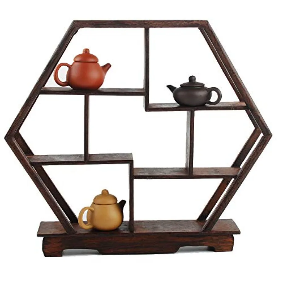Chinese Wooden Rosewood 11" Curio Cabinets Shelf+3PCS Mini Redware 2.5" Teacup Hexagon
Chinese Wooden Rosewood 11" Curio Cabinets Shelf+3PCS Mini Redware 2.5" Teacup Hexagon