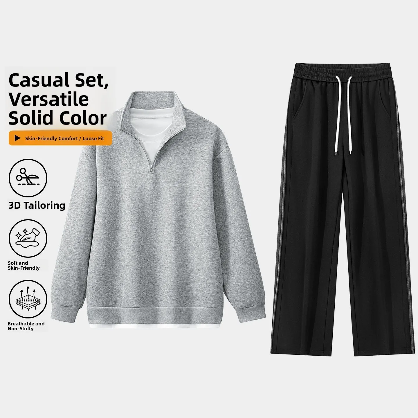 White Base Casual Set WY018KZ001P96 60 Cotton 40 Polyester Fiber Autumn Leisure Outfit for Women Private Label Spring 2025
White Base Casual Set WY018KZ001P96 60 Cotton 40 Polyester Fiber Autumn Leisure Outfit for Women Private Label Spring 2025