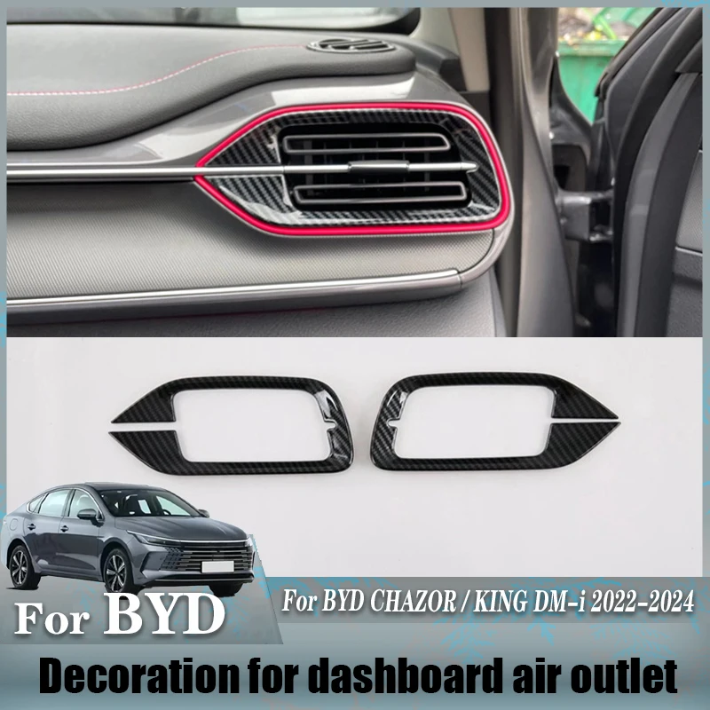For BYD CHAZOR KING DM-i 2022 2023 2024 Decorative frames for the air vents on both sides of the dashboard protective stickers
For BYD CHAZOR KING DM-i 2022 2023 2024 Decorative frames for the air vents on both sides of the dashboard protective stickers