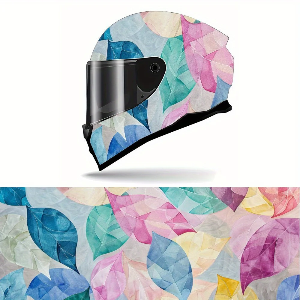 Full Face Helmet Decals with Soft Pastel Leaf pattern - Durable and Waterproof PVC, self-adhesive Motorcycle Racing Helmet Aesth
Full Face Helmet Decals with Soft Pastel Leaf pattern - Durable and Waterproof PVC, self-adhesive Motorcycle Racing Helmet Aesth