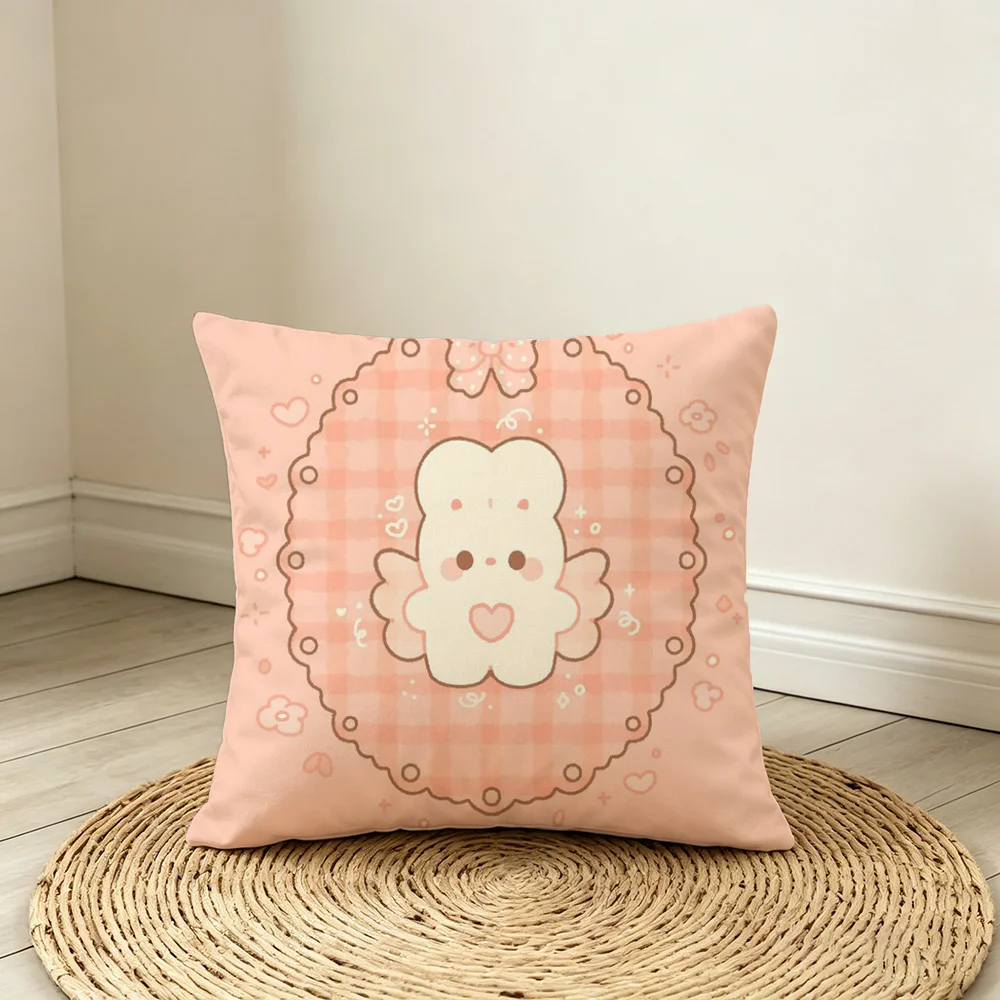Cute Bunny Bear Daily Life Double-sided print Pillow Case Cushion Cover Throw Pillow Case For Car Sofa
Cute Bunny Bear Daily Life Double-sided print Pillow Case Cushion Cover Throw Pillow Case For Car Sofa