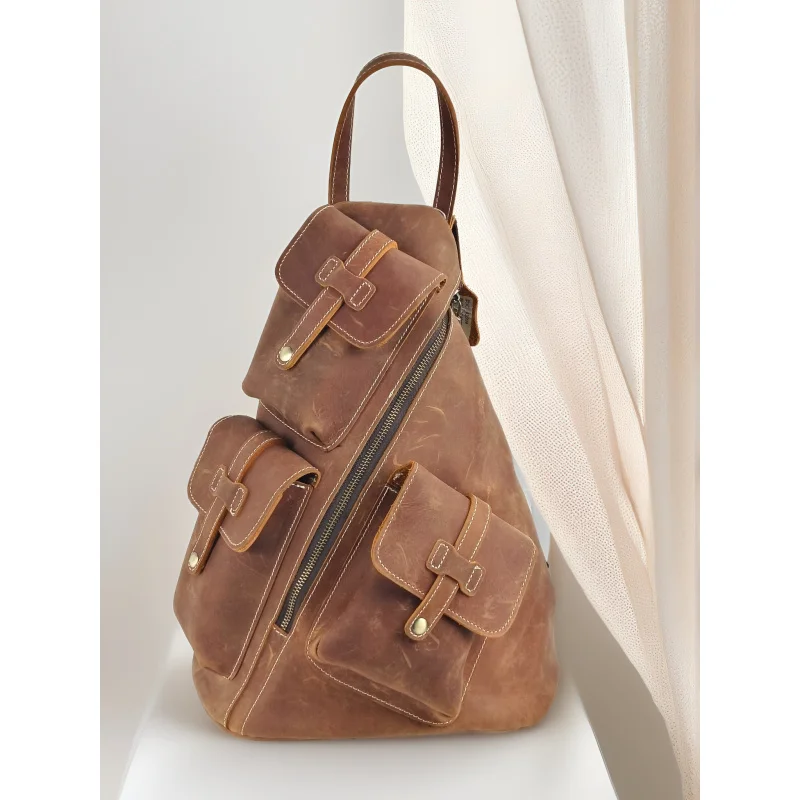 New Cow Leather Casual Men's Backpack Vintage Large Capacity Outdoor mountaineer Backpack travel Bag For Men
New Cow Leather Casual Men's Backpack Vintage Large Capacity Outdoor mountaineer Backpack travel Bag For Men