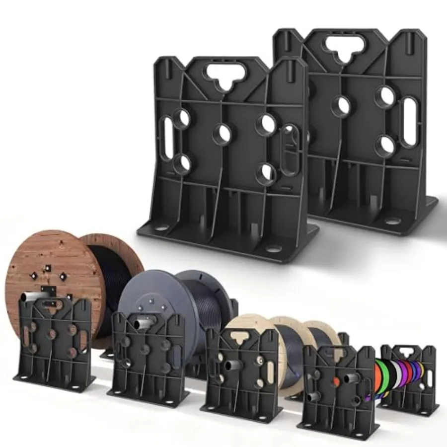Wire Spool Rack Multi Purpose Wire Dispenser for Industrial Use with 330lbs Capacity Heavy-Duty Dispenser Holder 34'' Diameter
Wire Spool Rack Multi Purpose Wire Dispenser for Industrial Use with 330lbs Capacity Heavy-Duty Dispenser Holder 34'' Diameter