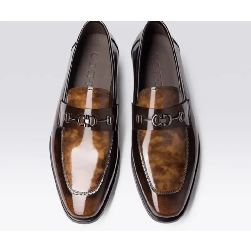 Men Genuine Leather Loafers Slip on Business Dress Shoes Pointed Toe Breathable Oxford Casual Shoes
Men Genuine Leather Loafers Slip on Business Dress Shoes Pointed Toe Breathable Oxford Casual Shoes