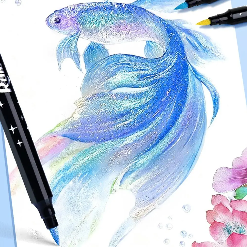 Multifunctional 72 Colors Glitter Pen Soft Head Glitter Effect Art Marker Pen Magic Highlighter DIY Drawing
Multifunctional 72 Colors Glitter Pen Soft Head Glitter Effect Art Marker Pen Magic Highlighter DIY Drawing