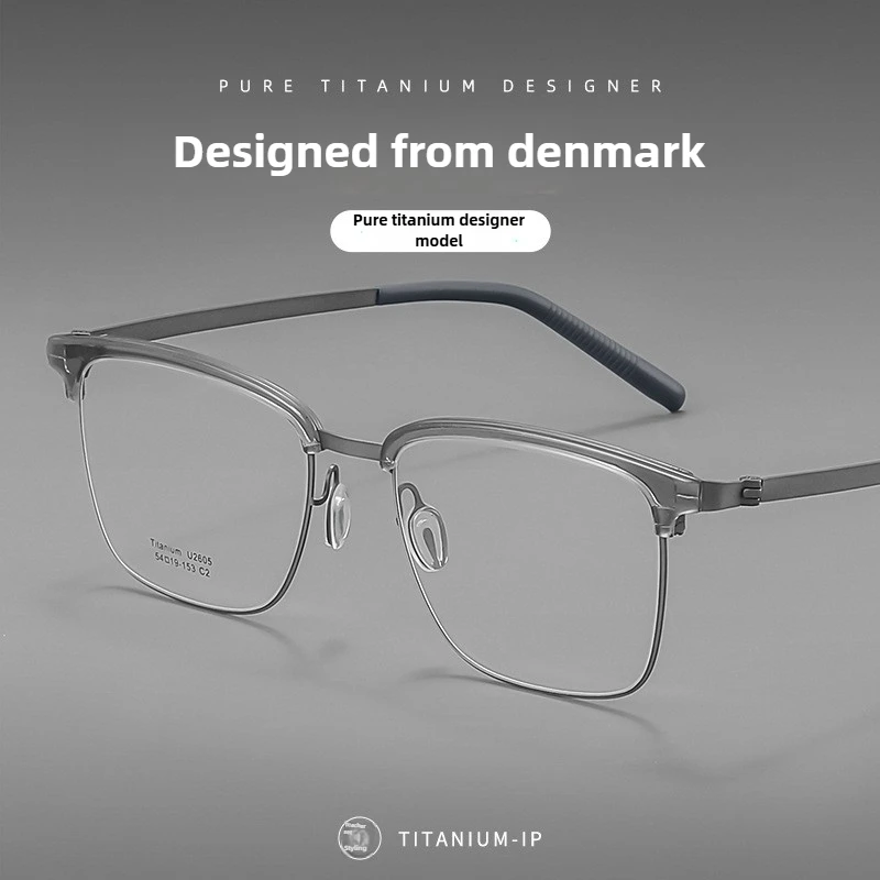 Premium Titanium Rimless Eyeglasses Men, TR90 Comfortable Temple Arms, Minimalist Office Optical Frames, Anti-Slip Nose Pads
Premium Titanium Rimless Eyeglasses Men, TR90 Comfortable Temple Arms, Minimalist Office Optical Frames, Anti-Slip Nose Pads