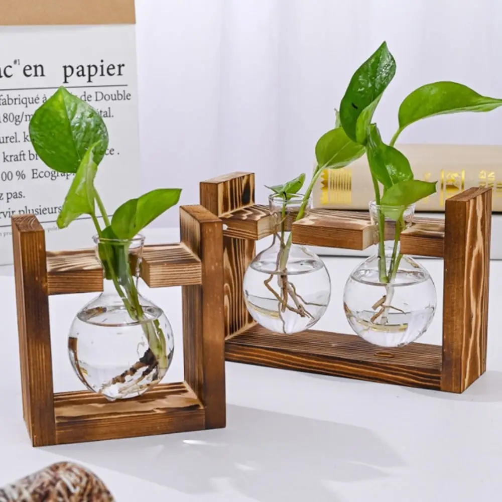 Bonsai Decor Hydroponic Plant Vase Wooden Frame Glass Combination Flower Pot Creative Tabletop Tray Bonsai Flower Pot Home Decor
Bonsai Decor Hydroponic Plant Vase Wooden Frame Glass Combination Flower Pot Creative Tabletop Tray Bonsai Flower Pot Home Decor