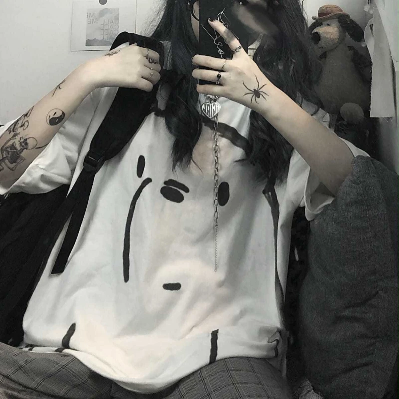 Preppy Style Printing Loose Youth Tops Summer New Short Sleeve Simplicity Solid Lazy Style T Shirts Fashion Casual Women Clothes
Preppy Style Printing Loose Youth Tops Summer New Short Sleeve Simplicity Solid Lazy Style T Shirts Fashion Casual Women Clothes