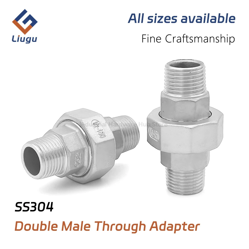 Double Male Thread Union Joint-SS304 Stainless Steel BSPT Leak-Proof Pipe Fitting 1/4"-2",Industrial Water Plumbing Connections
Double Male Thread Union Joint-SS304 Stainless Steel BSPT Leak-Proof Pipe Fitting 1/4"-2",Industrial Water Plumbing Connections