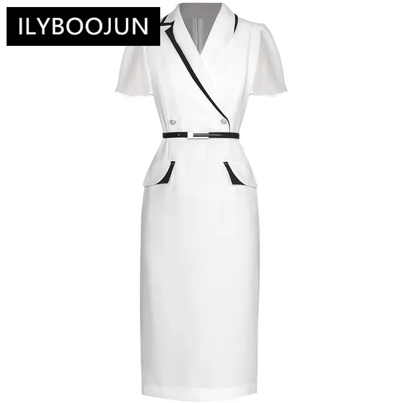 ILYBOOJUN Black/White Fashion Summer Woman's dress Short sleeved Lace up Commuting Elegant Package hip Dresses
ILYBOOJUN Black/White Fashion Summer Woman's dress Short sleeved Lace up Commuting Elegant Package hip Dresses