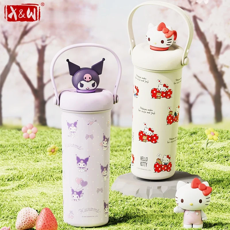 X&W for Sanrio Insulated Cup Stainless Steel Thermos Mug with Tea Strainer& Straw Cartoon Hello kitty Water Bottles Student Use
X&W for Sanrio Insulated Cup Stainless Steel Thermos Mug with Tea Strainer& Straw Cartoon Hello kitty Water Bottles Student Use