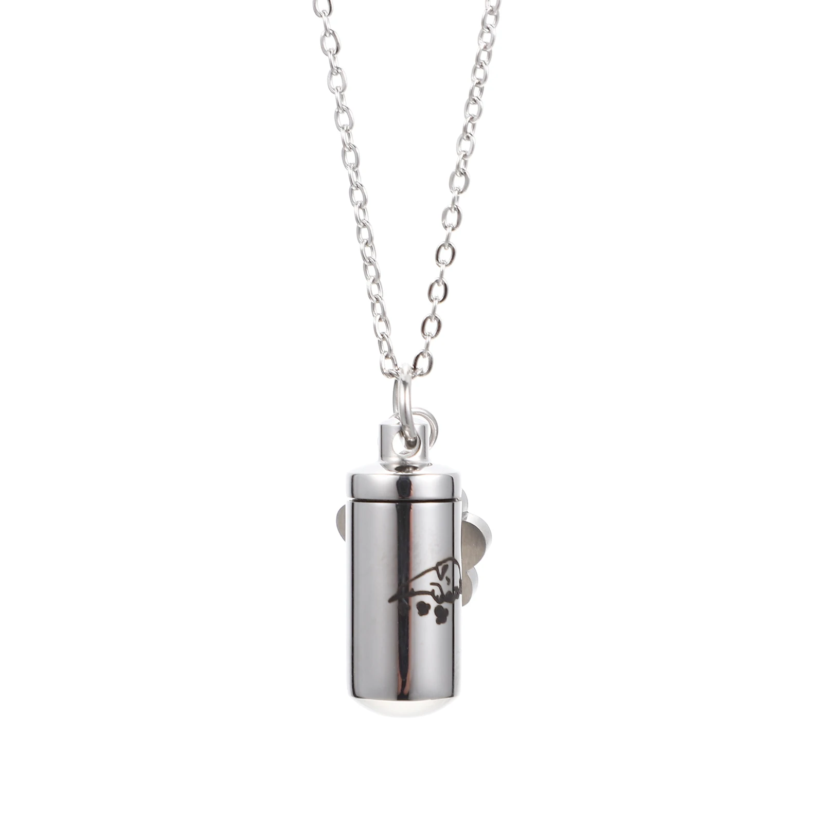 Pet Ashes Pendant Necklace Stainless Steel Cremation Jewelry Keepsakes Memorial Woman Dog Urns Unique Design Long Lasting
Pet Ashes Pendant Necklace Stainless Steel Cremation Jewelry Keepsakes Memorial Woman Dog Urns Unique Design Long Lasting