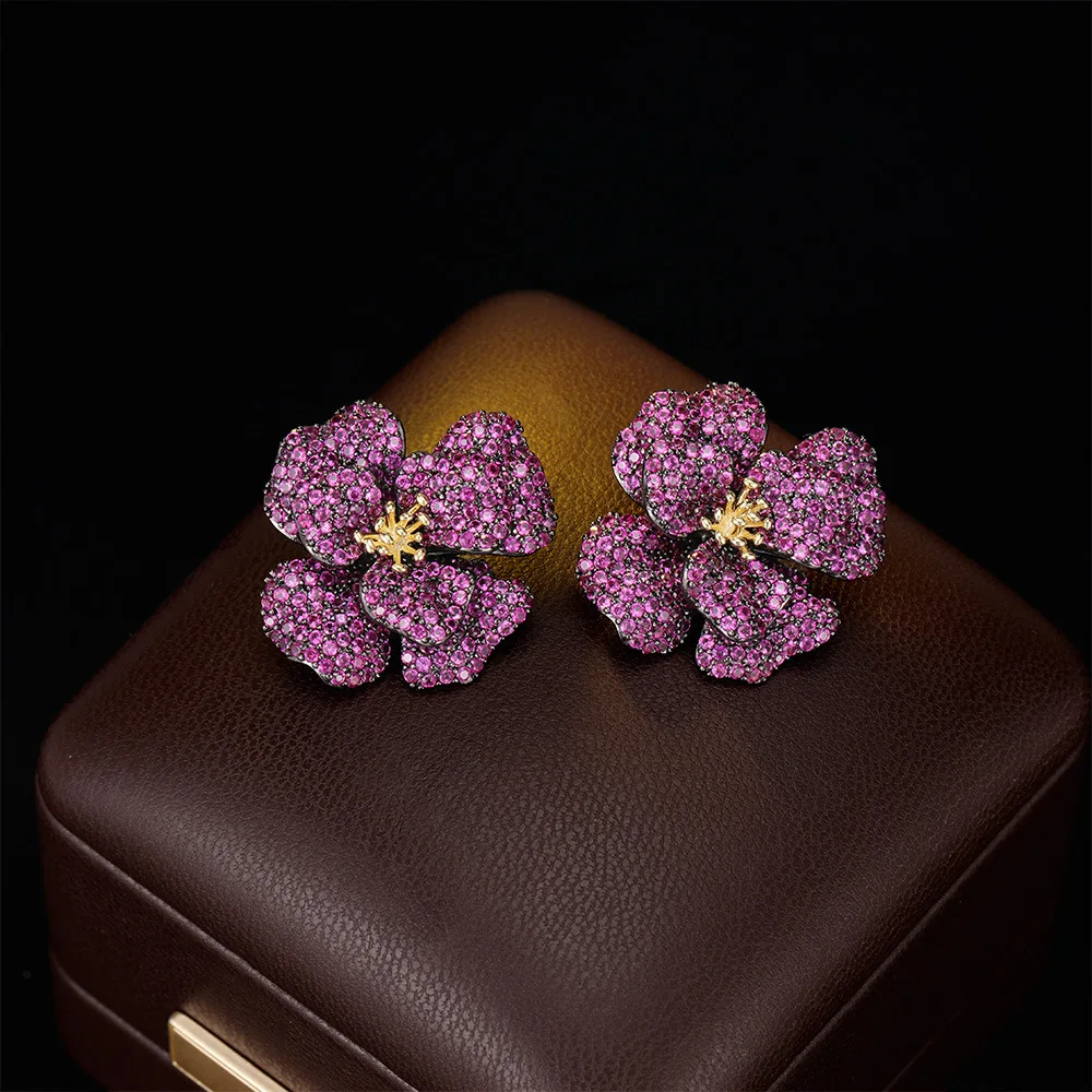 Sunnice Роскошные серебряные серьги-иглы S925 с микроинкрустацией цирконом в стиле розы, модные элегантные изысканные красные серьги для женщин
Sunnice Роскошные серебряные серьги-иглы S925 с микроинкрустацией цирконом в стиле розы, модные элегантные изысканные красные серьги для женщин
