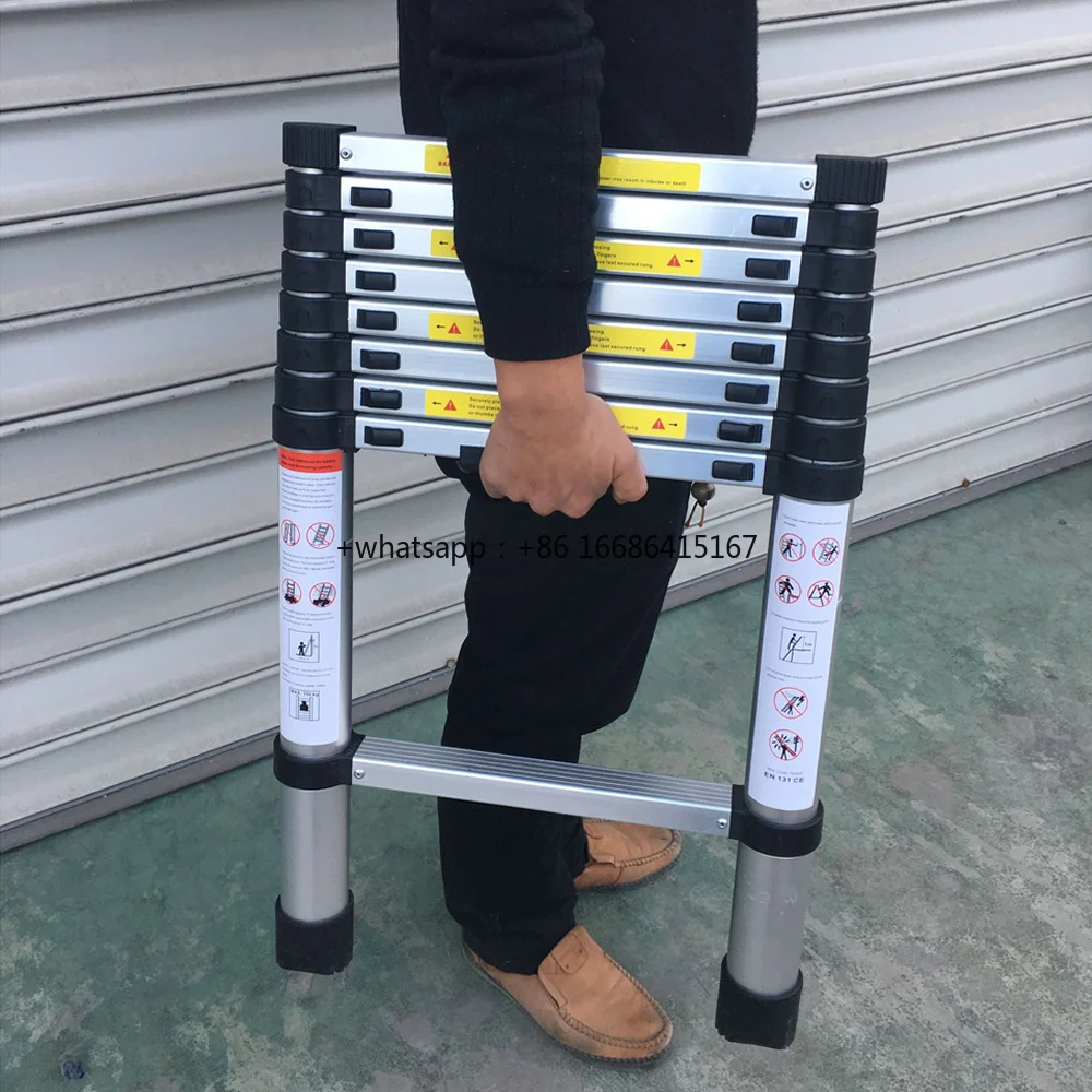 1.4m 2.0 Meters Auminum Portable Straight Ladder 5/7 Steps Household Folding Extension Telescopic Ladders Loading Max 150KG
1.4m 2.0 Meters Auminum Portable Straight Ladder 5/7 Steps Household Folding Extension Telescopic Ladders Loading Max 150KG