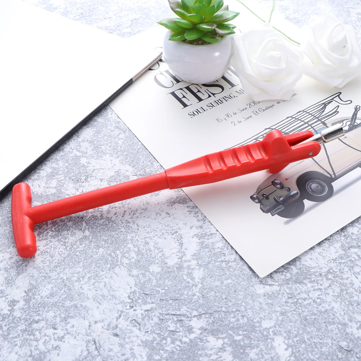Auto Tire Mouth Repair Kit Robust Steel Shaft Red Nonslip Handle Tire Valve Core Removal Installation Tool Tyre Remover
Auto Tire Mouth Repair Kit Robust Steel Shaft Red Nonslip Handle Tire Valve Core Removal Installation Tool Tyre Remover