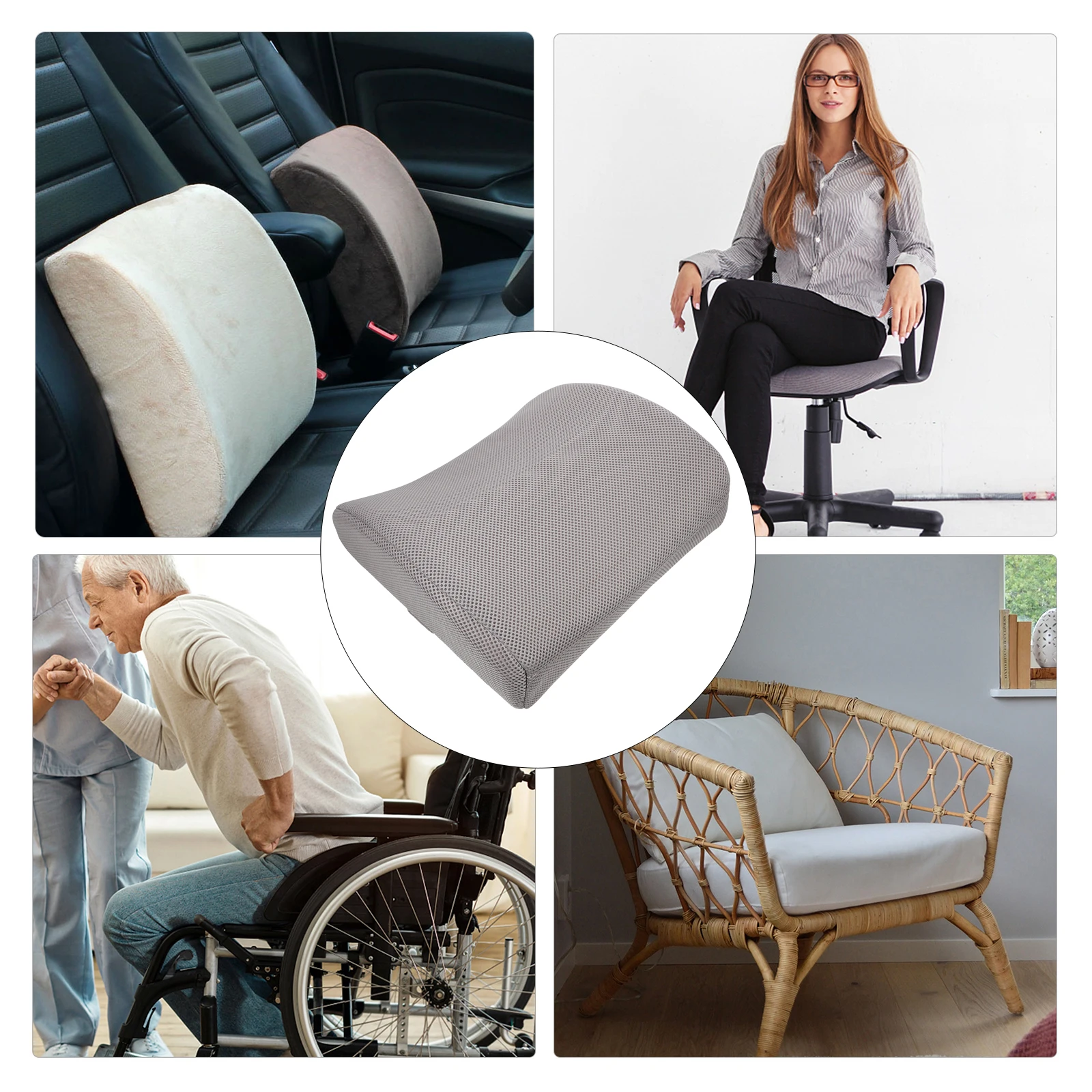 Premium Memory Foam Lumbar Support Pillow Cushion for Car Seat Office Chair Waist Comfortable Breathable Ergonomic Lower Back
Premium Memory Foam Lumbar Support Pillow Cushion for Car Seat Office Chair Waist Comfortable Breathable Ergonomic Lower Back