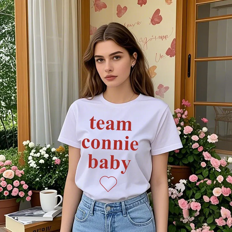 Team Connie Baby Fans Merch T-Shirt Conrad Fisher Cotton Round Neck Tee 2025 TV Series Inspired Gift Fan Harajuku Kawaii Clothes
Team Connie Baby Fans Merch T-Shirt Conrad Fisher Cotton Round Neck Tee 2025 TV Series Inspired Gift Fan Harajuku Kawaii Clothes