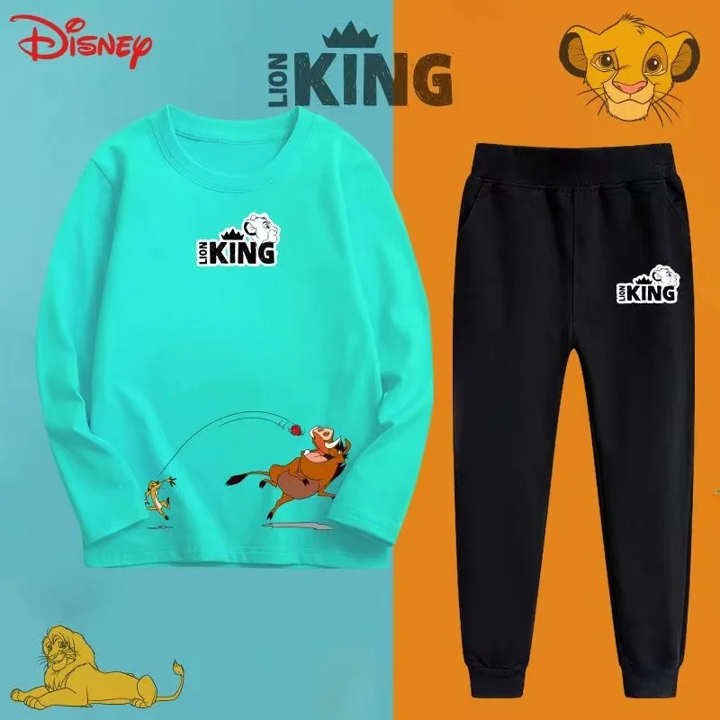 Autumn Children Boy Clothes Set Disney King Lion Printed Sweatshirts Pullover Top And Pants 2 Pieces Suit Baby kid Girls Outfit
Autumn Children Boy Clothes Set Disney King Lion Printed Sweatshirts Pullover Top And Pants 2 Pieces Suit Baby kid Girls Outfit
