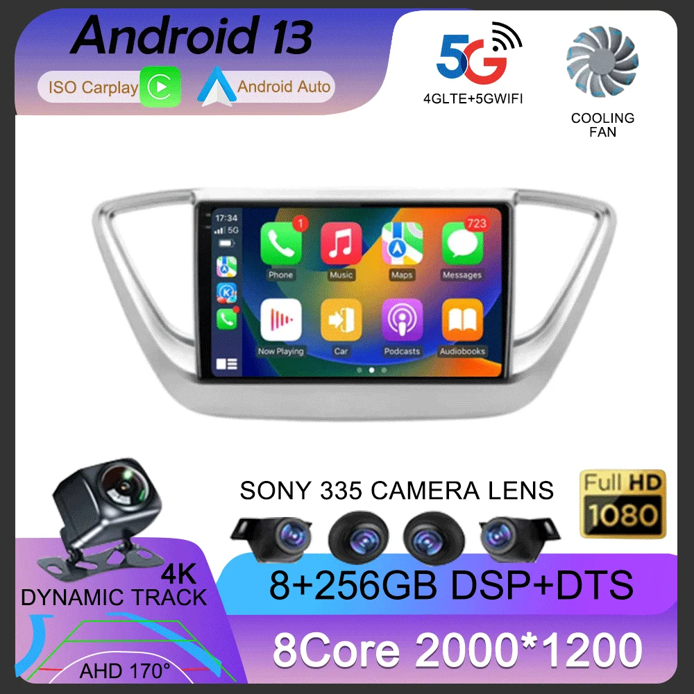 Android 13 Auto WIFI+4G Carplay Car Radio for Hyundai Solaris 2 2017-2019 2020 Multimedia Video Player GPS Navigation 360 Camera
Android 13 Auto WIFI+4G Carplay Car Radio for Hyundai Solaris 2 2017-2019 2020 Multimedia Video Player GPS Navigation 360 Camera