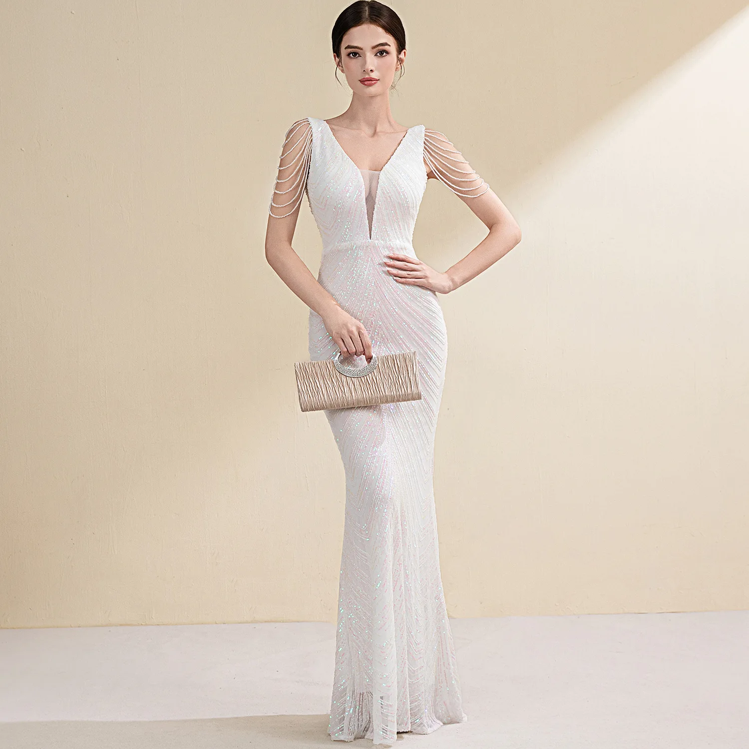 Evening Dress Female Temperament Ladies Banquet Dinner Annual Meeting Host Model Car Long Dress
Evening Dress Female Temperament Ladies Banquet Dinner Annual Meeting Host Model Car Long Dress
