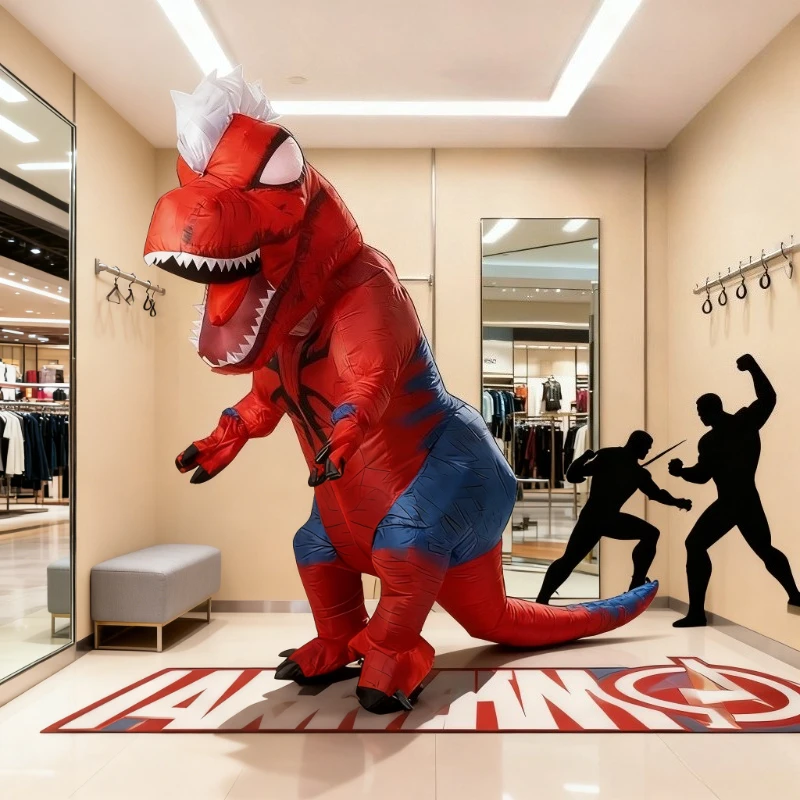 Inflatable Spider-Man tyrannosaurus rex Costume Dinosaur cosplay blow up suit Cosplay theme Party Carnival Novelty Dress-Up suit
Inflatable Spider-Man tyrannosaurus rex Costume Dinosaur cosplay blow up suit Cosplay theme Party Carnival Novelty Dress-Up suit