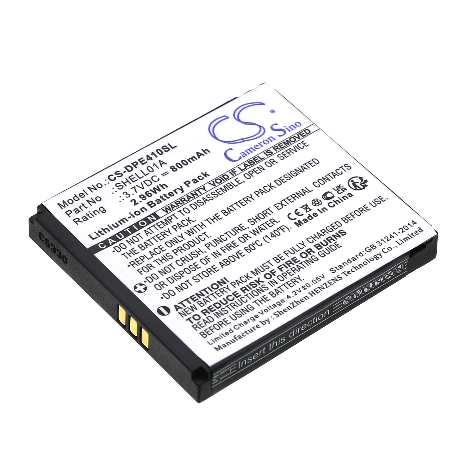 Li-ion Mobile, SmartPhone Battery for Doro, 3.7V, 800mAh, Compatible Models: PhoneEasy 409, PhoneEasy 409GSM
Li-ion Mobile, SmartPhone Battery for Doro, 3.7V, 800mAh, Compatible Models: PhoneEasy 409, PhoneEasy 409GSM