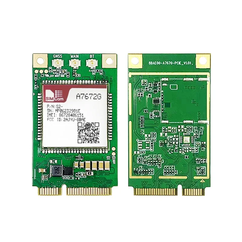 SIMCOM CAT1 LTE Module A7672G-LABE-PCIEA with SIMcard (optional)